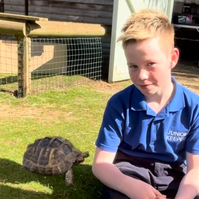 Tasker Jones, Volunteer Junior Keeper at Animals in Mind